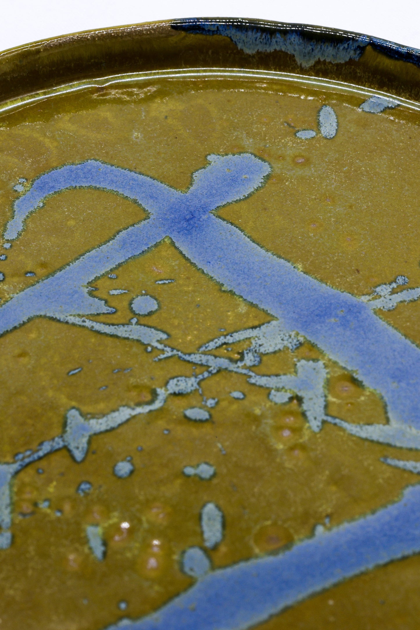 23 cm Oliveflow Smoked Grey Large Stoneware Handmade Ceramic Dinner Plate