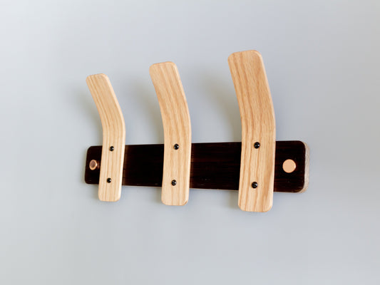 Oak Coat Rack | BL Tordu Silver