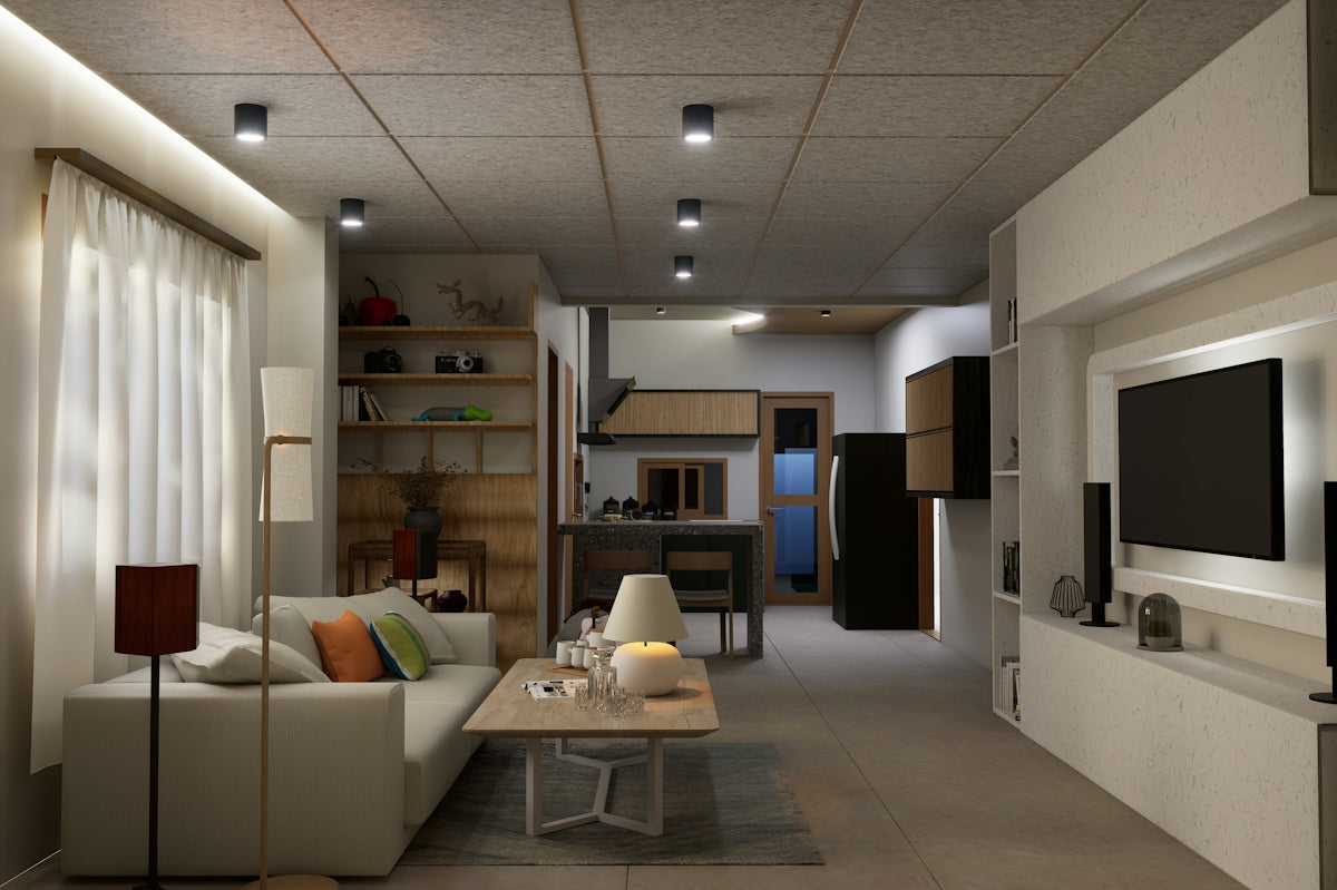 Cozy and modern living room design