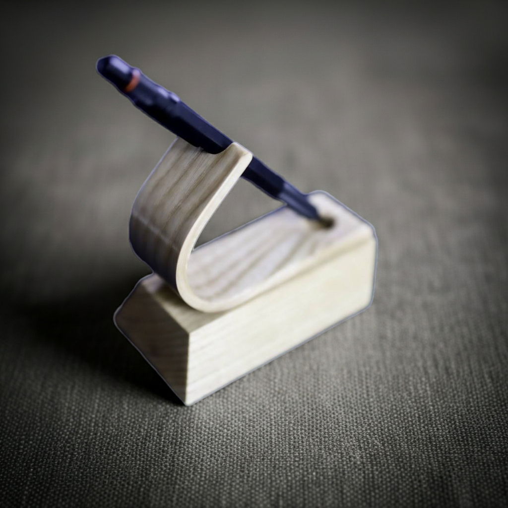 Handcrafted Ash Pen Holder | Premium Wooden Pen Display Stand