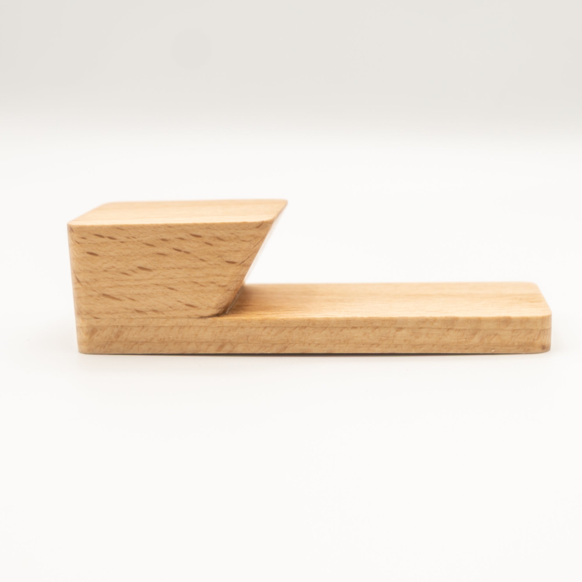 Beech wood self-adhesive hook in hallway for coats and keys