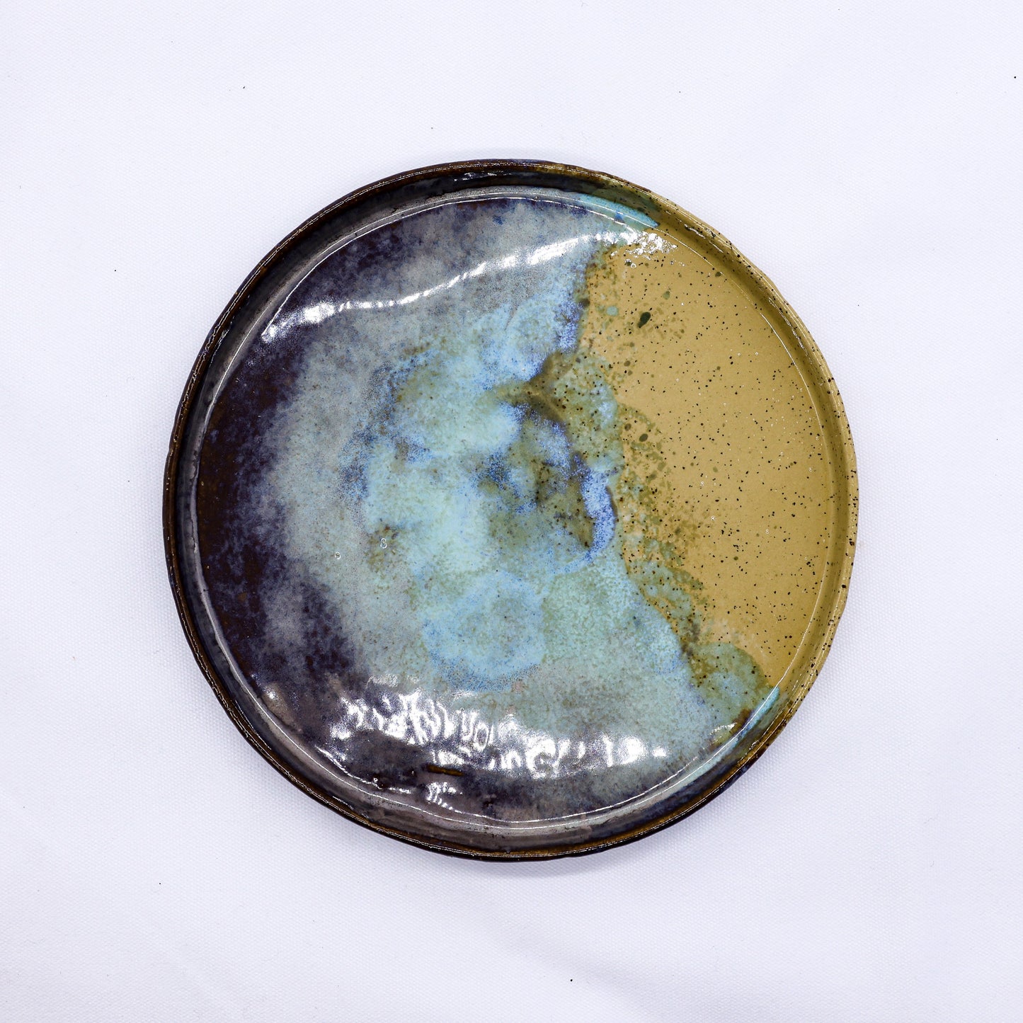 23 cm Aegean Stoneware Handmade Ceramic Dinner Plate