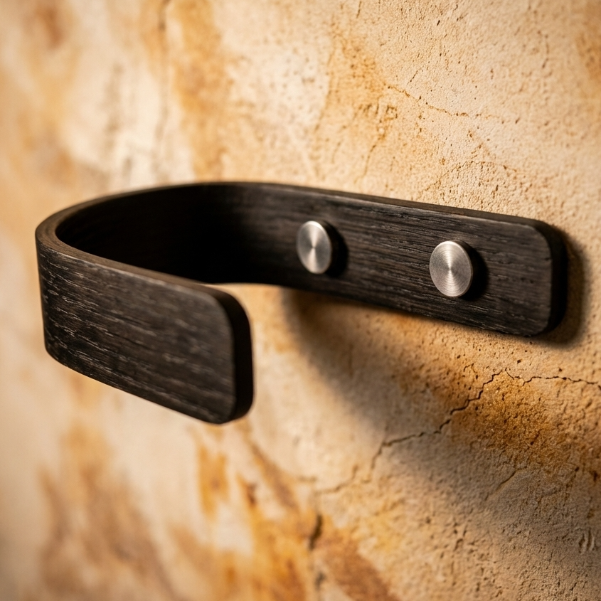 black oak curtain holdbacks interior design