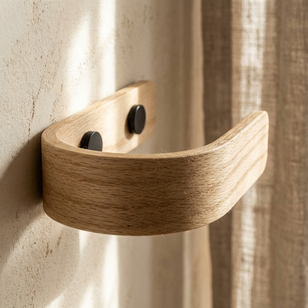 solid oak curtain accessories modern
