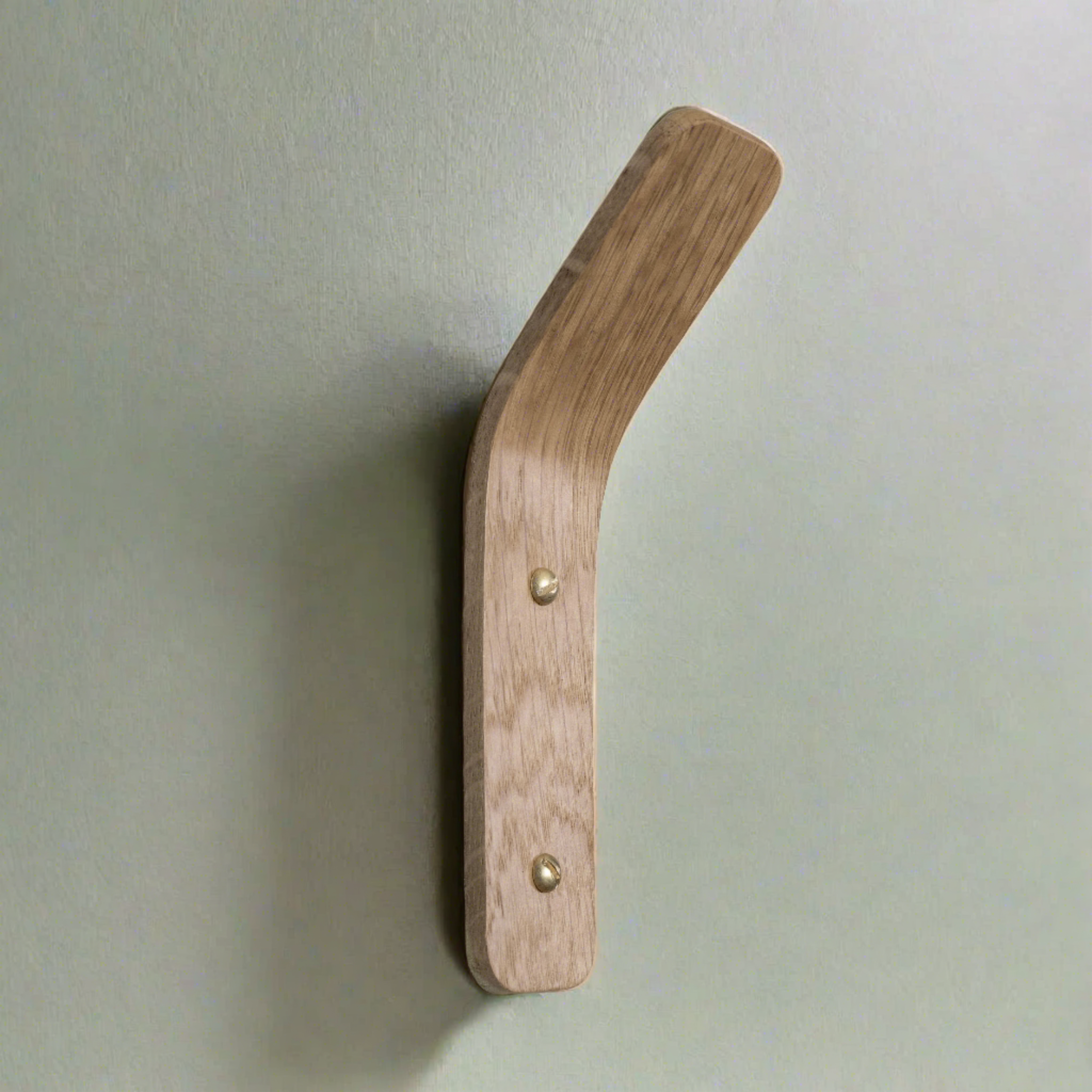 Oak Wall Hooks Tordu | Curved Scandinavian Coat Hooks | Heavy Duty 7kg | UK Made