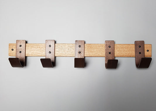 Early Night Coat Rack With Walnut Hooks - NOIR.DESIGN