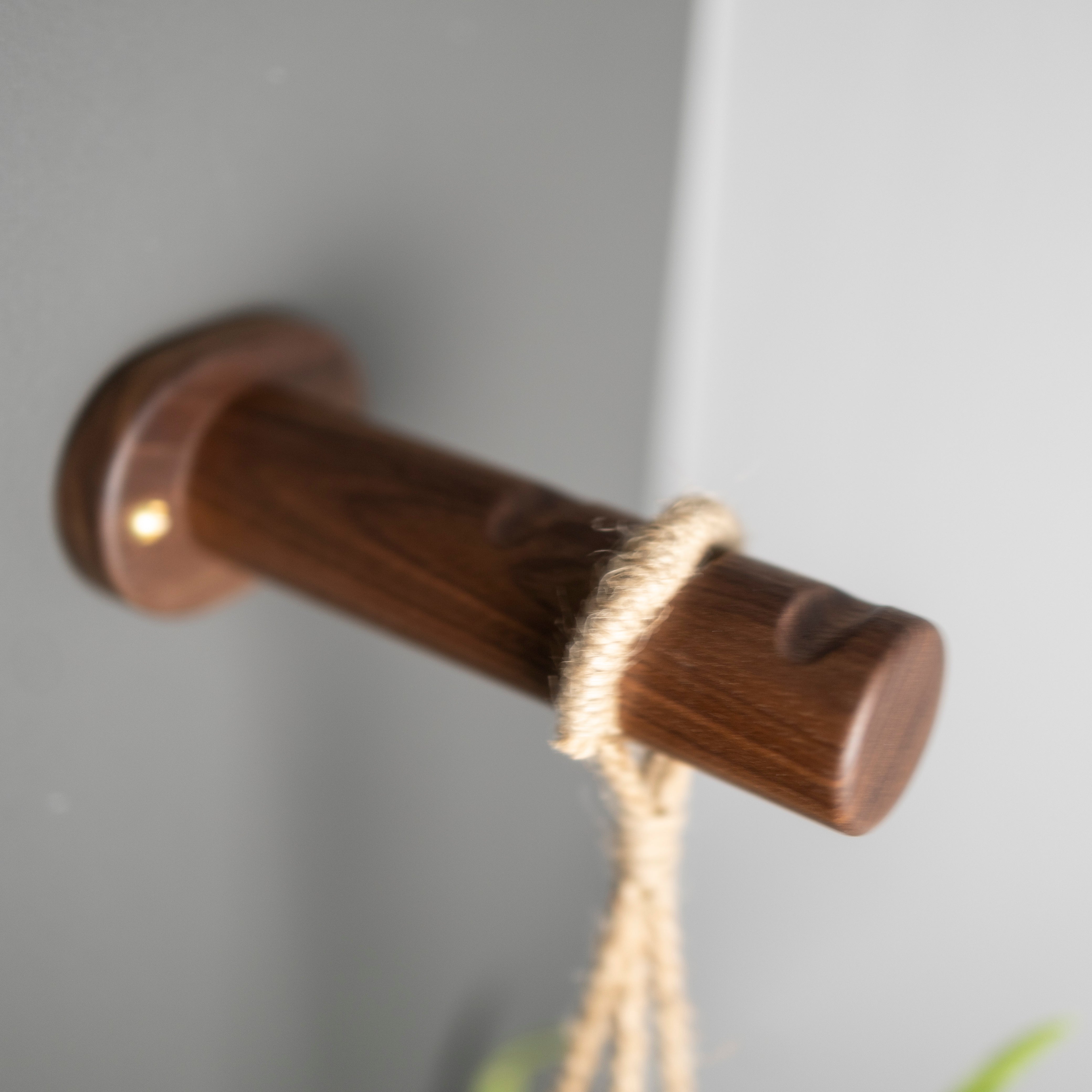 walnut wall hanging planter brackets