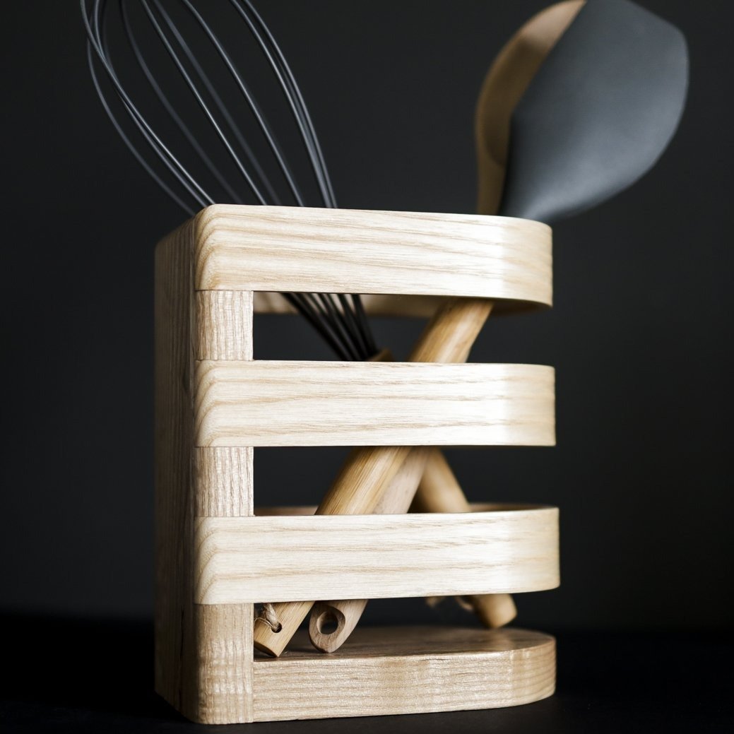 Kitchen Utensil Holder | Prime Grade Ash | Lux